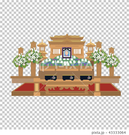 葬儀　祭壇　イラスト 43333064