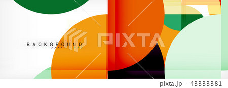 Circle modern geometrical abstract background illustration 43333381