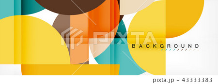 Semi circle abstract background, modern geometric pattern design. Business or technology 43333383