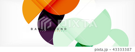 Circle modern geometrical abstract background illustration 43333387