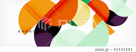Circle modern geometrical abstract background illustration 43333391