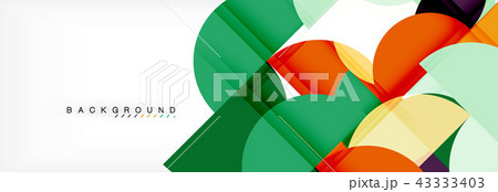 Circle modern geometrical abstract background illustration 43333403