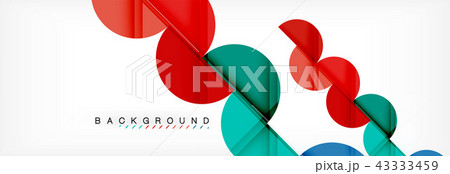 Circle abstract background, geometric illustration 43333459