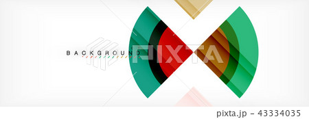 Vector circular geometric abstract background 43334035