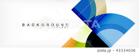 Vector circular geometric abstract background 43334036