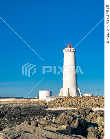 New active Akranes lighthouse, Iceland 43334989