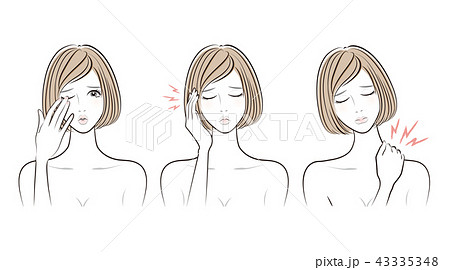 女性の表情 43335348