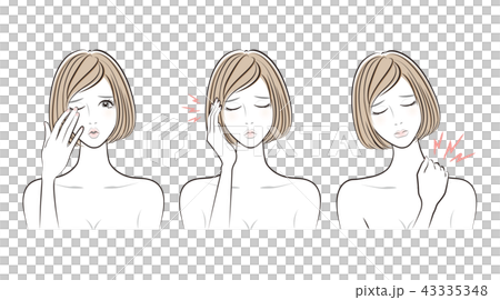 女性の表情 43335348