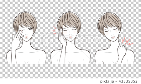 Female facial expression 43335352