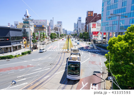 豊橋市　豊橋駅前　都市風景　駅前大通 43335593