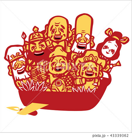 七福神の宝船 43339362