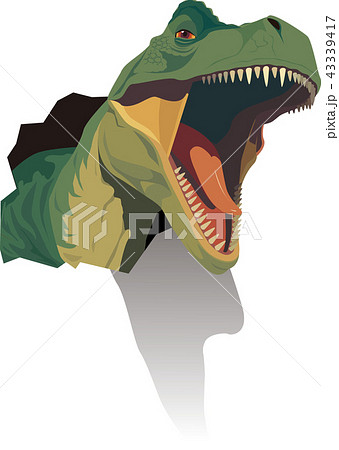 ティラノサウルスのイラスト素材 43339417 Pixta