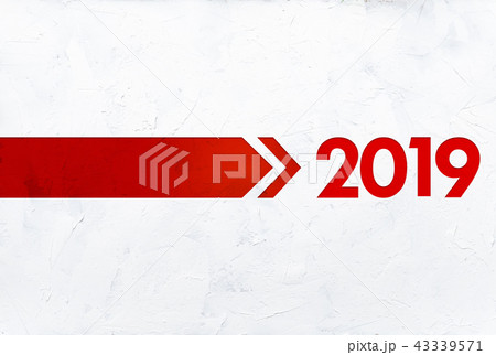 2019 new year background.Red text with texture. 2019 new year background.Red text with texture. 43339571