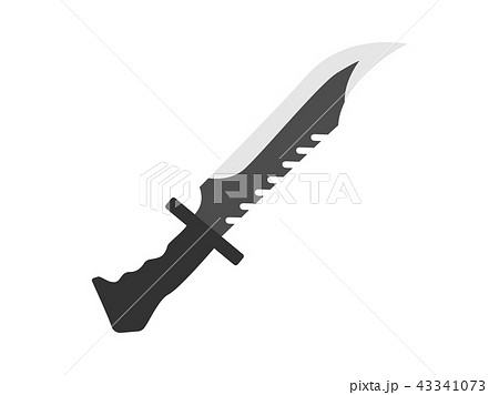 サバイバルナイフのイラスト素材