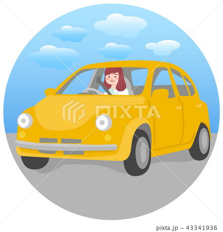 ドライブをする女性 43341936