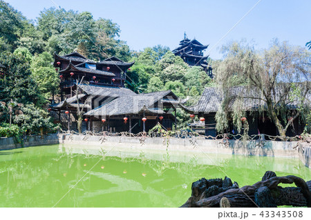 Mountain landscape zhangjiajie national park china 43343508