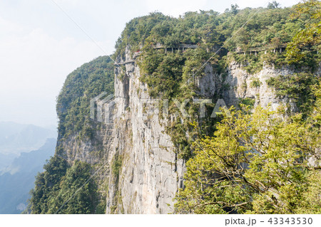 Mountain landscape zhangjiajie national park china Mountain landscape zhangjiajie national park china 43343530