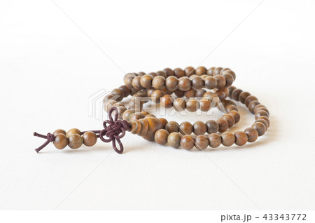 one Item brown prayer beads closeup 43343772