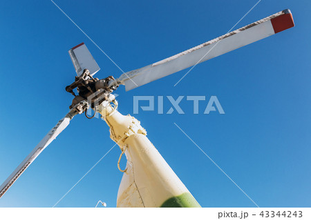 engine and blades of the helicopter  43344243