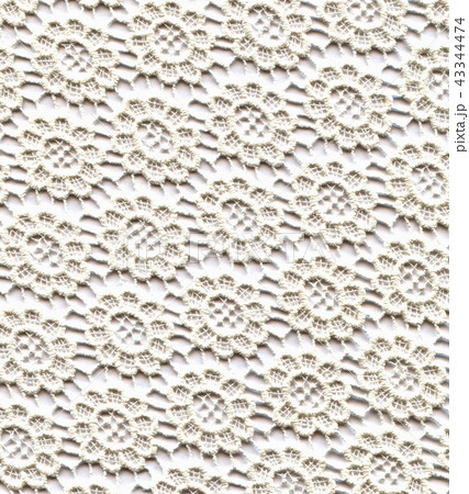 Wedding Lace Pattern. Light White Color 43344474