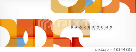 Color square shapes, geometric modern abstract background 43344835