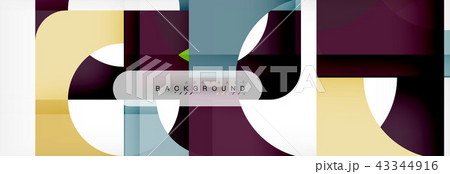 Geometric squares abstract banner. Vector illustration for business brochure or flyer, presentation Geometric squares abstract banner. Vector illustration for business brochure or flyer, presentation 43344916