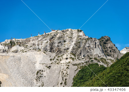 Quarry of white Carrara Marble - Apuan Alps Italy 43347406