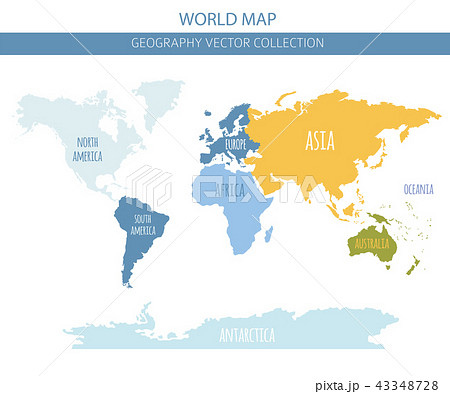 World map elements World map elements 43348728