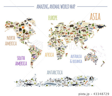 Flat world flora and fauna map constructor 43348729