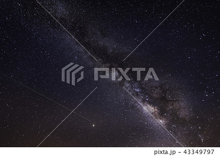 Shooting star across milky way starry sky above tree silhouettes. Shooting star across milky way starry sky above tree silhouettes. 43349797