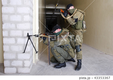 insurgents with AK 47 ang RPD gun insurgents with AK 47 ang RPD gun 43353367