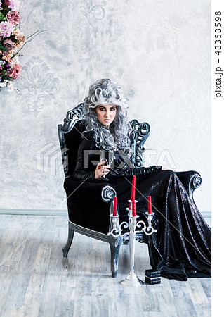 Halloween Witch in Black Dress Halloween Witch in Black Dress 43353598