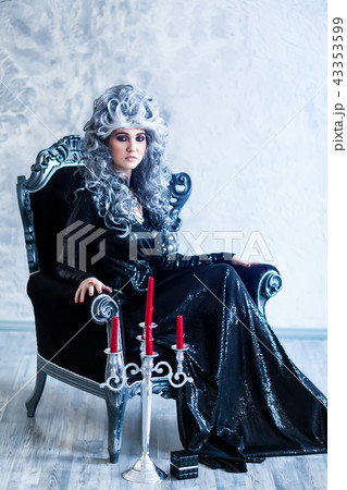 Halloween Witch in Black Dress Halloween Witch in Black Dress 43353599