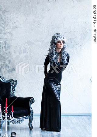 Halloween Witch in Black Dress Halloween Witch in Black Dress 43353608