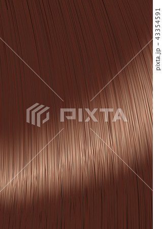 Realistic brown straight hair lock texture 43354591