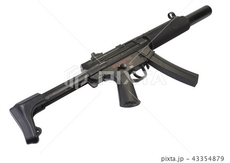 submachine gun MP5 with silencer submachine gun MP5 with silencer 43354879