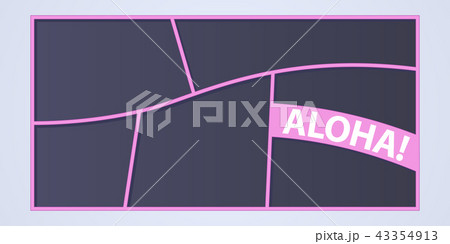 Collage of photo frames vector illustration Collage of photo frames vector illustration 43354913