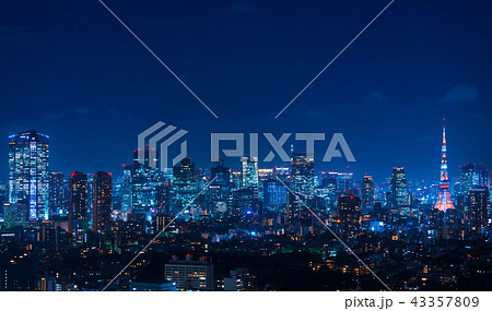 東京夜景・大都会の町並み 東京夜景・大都会の町並み 43357809