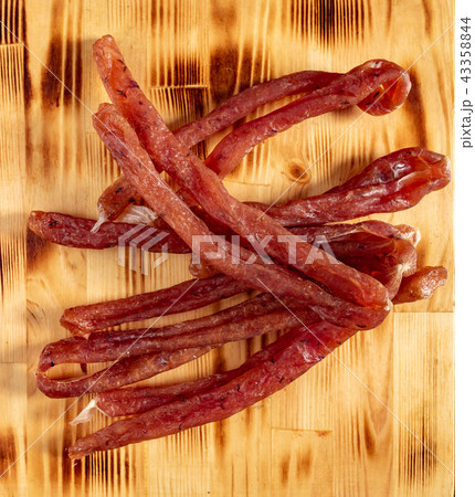 homemade sausage on the plate 43358844