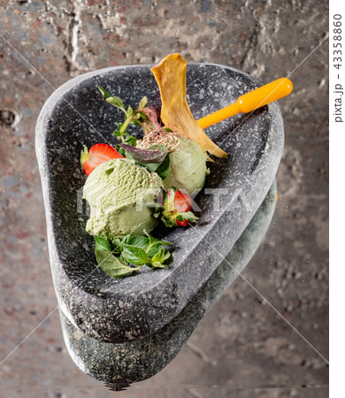 ice cream with fruits ice cream with fruits 43358860