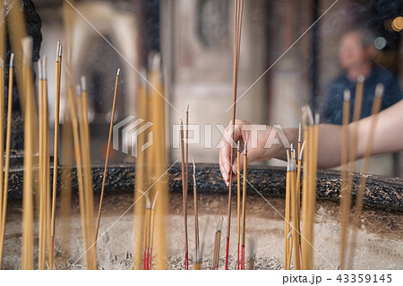 incense in the censer. 43359145