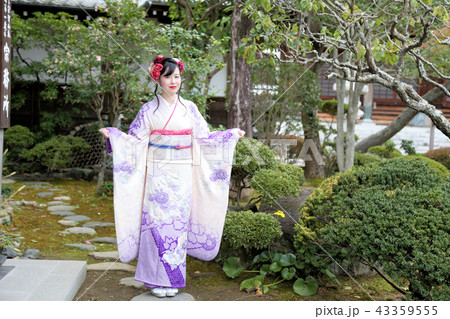 成人前撮り振袖ロケーション撮影・日本庭園 43359555