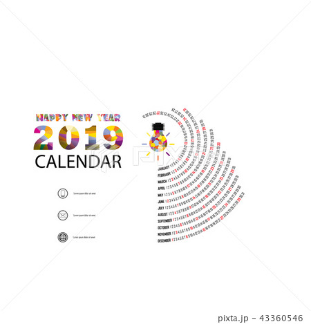 2019 Calendar Template.Spiral calendar 2019 Calendar Template.Spiral calendar 43360546