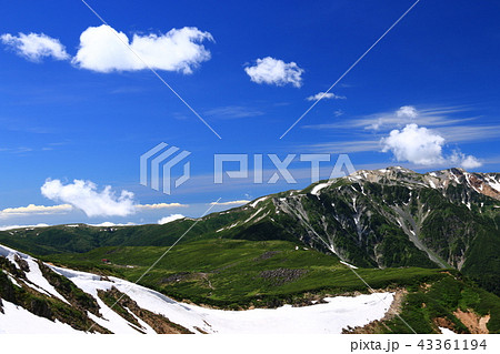 北アルプス雲ノ平　日本最後の秘境を歩く　祖父岳からの景色　薬師岳遠景 43361194