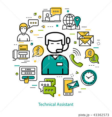 Technical assistant - Line round concept Technical assistant - Line round concept 43362573