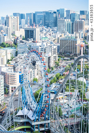 東京ドームシティ 観覧車の写真素材