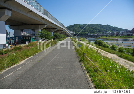 猪名川河川敷堤防と阪神高速11号池田線 猪名川河川敷堤防と阪神高速11号池田線 43367161