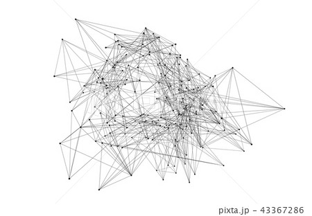 Black digital data and network connection triangle lines in tech Black digital data and network connection triangle lines in tech 43367286
