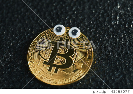 Bitcoin 金貨 仮想通貨 ゴールド 顔 43368077