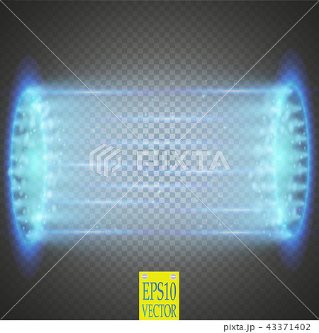 UFO light beam isolated on transparnt background. UFO light beam isolated on transparnt background. 43371402